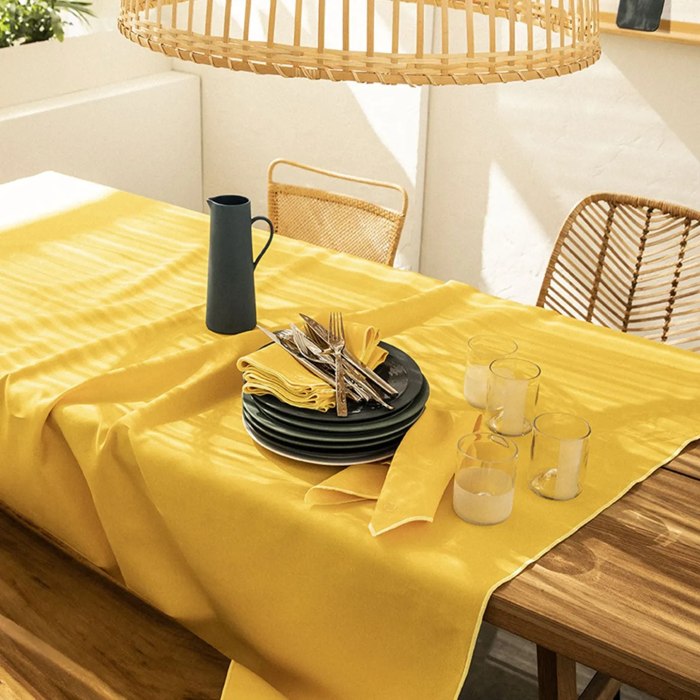 Degrenne Nuances Coton & Lin Jaune Tournesol